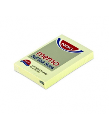 Notes autoadeziv 76x50 Noki, 100 file/set, galben