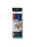 Permanent marker FaberCastell M 1mm 4culori/set