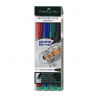 Permanent marker FaberCastell M 1mm 4culori/set