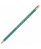 Creion grafit HB Bic Evolution cu guma, corp verde, 12buc/cutie