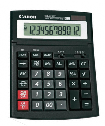 Calculator Canon WS-1210T, solar, ecran rabatabil, 12 digits